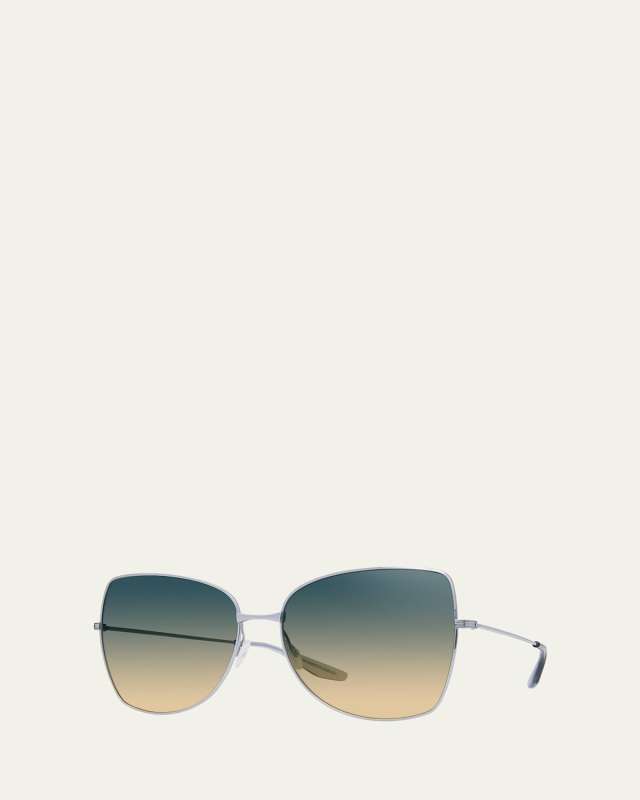 Vilua Mixed-Media Butterfly Sunglasses